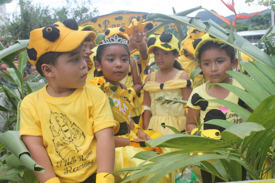 Panamanian Children Celebrating the Golden Frog