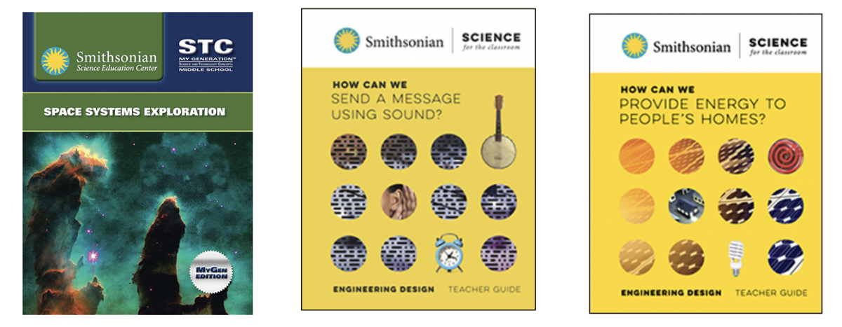 Covers of Smithsonian Science Education Center Curriculum
