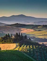 Rolling hills of tuscany