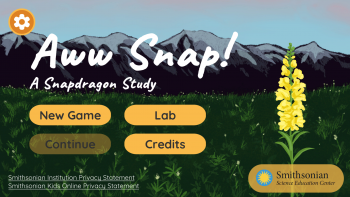Aww Snap! a Snapdragon Study title screen