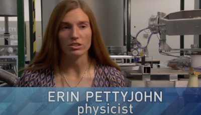 Image of a woman Erin Pettyjohn physicist