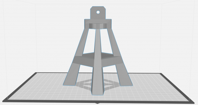 image of 3d rendering of camera stand